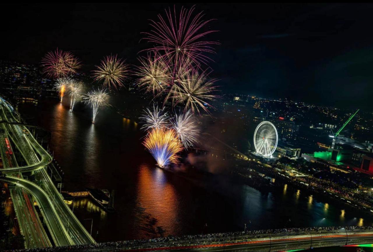 Brisbane Riverfront Oasis 2Bed Panoramic Riverview Exterior foto